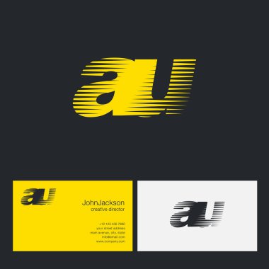 Au harfler şirket logosu 