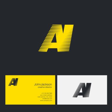 AI harfler şirket logosu 