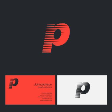 P harfi şirket logosu 