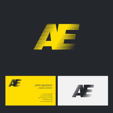 AE harfler şirket logosu 