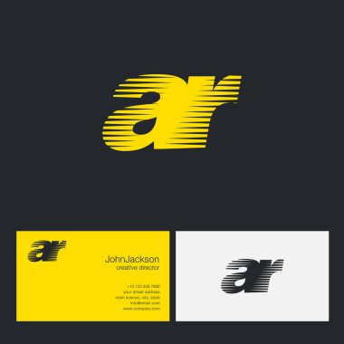 AR harfler şirket logosu 