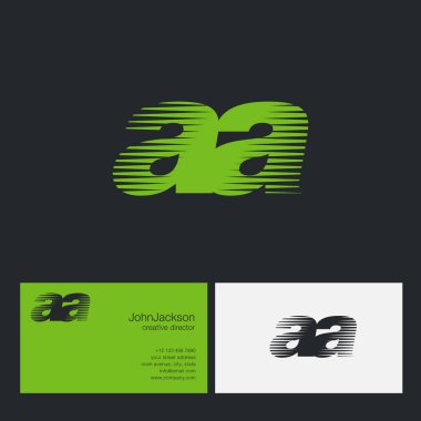 AA harfler şirket logosu 