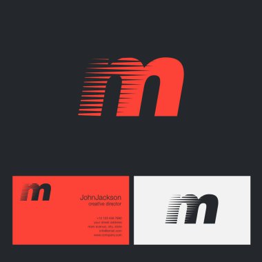 M harfi şirket logosu 