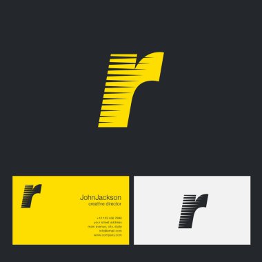 R harfi şirket logosu 