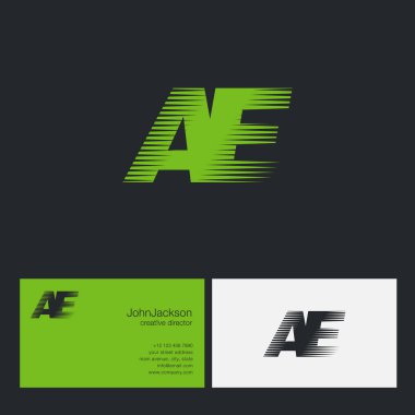 AE harfler şirket logosu 