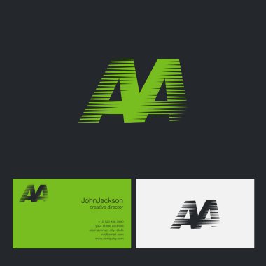 AA harfler şirket logosu 