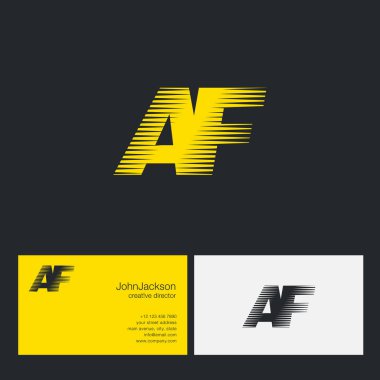 AF harfler şirket logosu 