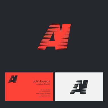 AI harfler şirket logosu 