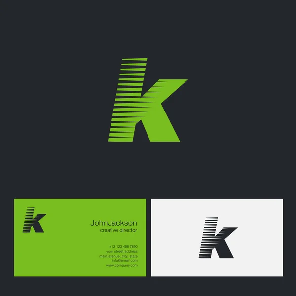 Логотип K Letter Company — стоковый вектор