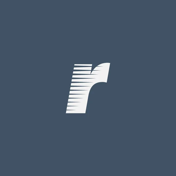 R logotipo de la empresa letra — Vector de stock