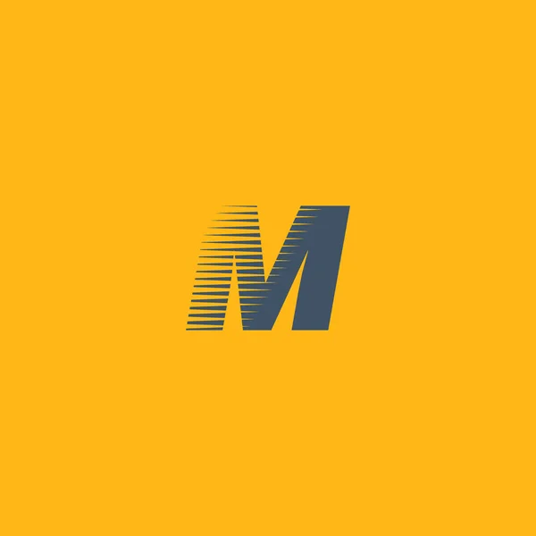 M Carta logotipo da empresa —  Vetores de Stock