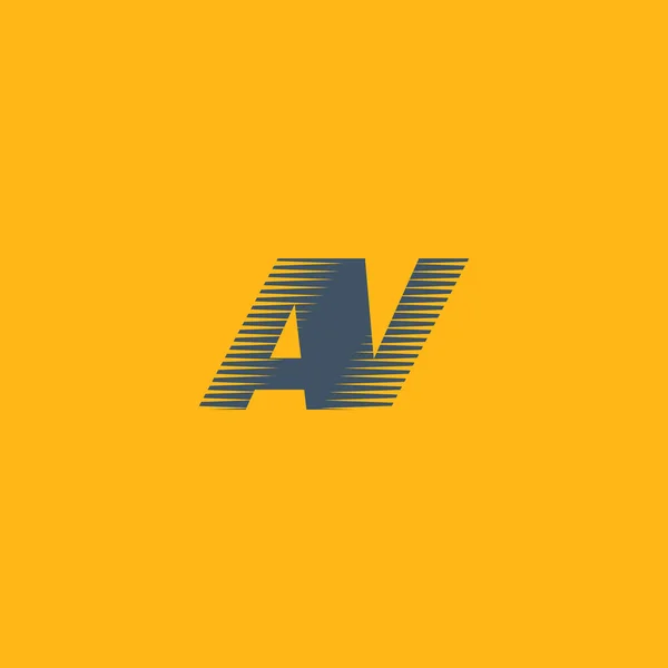AV Letras logotipo da empresa —  Vetores de Stock