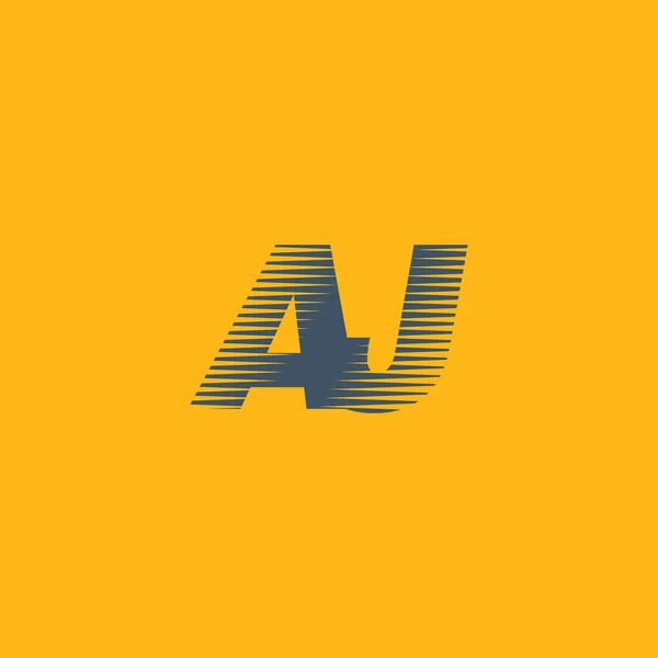 AJ Letters Company Logo — Vector de stoc