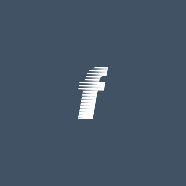 F Carta logotipo da empresa — Vetor de Stock
