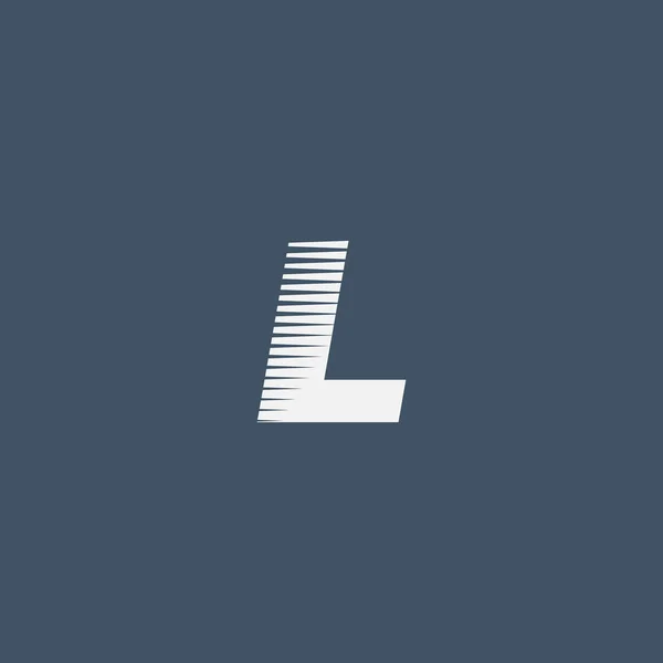 L Letra Compañía Logo — Vector de stock