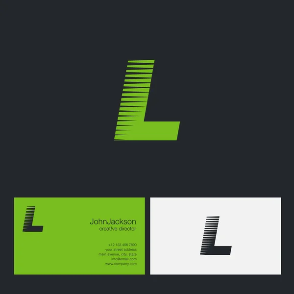 Логотип L Letter Company — стоковый вектор