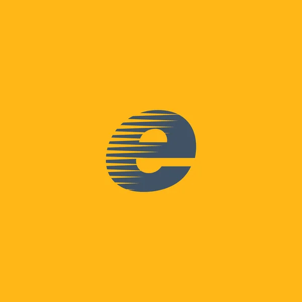 E 手紙の会社のロゴ — ストックベクタ