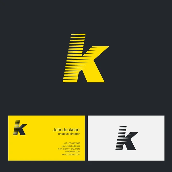 K Brief Firmenlogo — Stockvektor