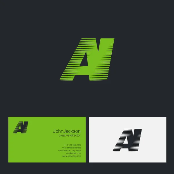 AI Letters logotipo da empresa — Vetor de Stock