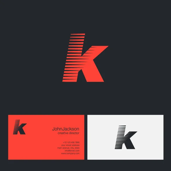 K Lettre Logo de l'entreprise — Image vectorielle