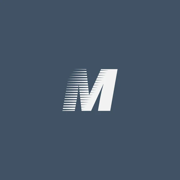 M betű cég logója — Stock Vector