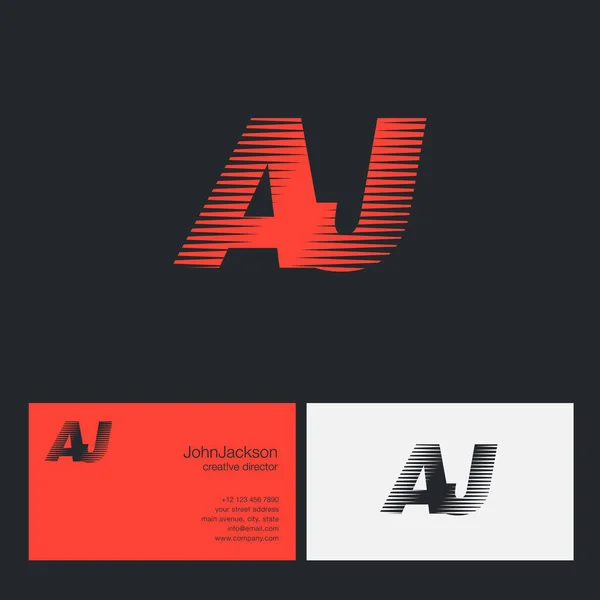 Логотип AJ Letters Company — стоковый вектор