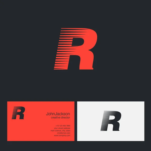 R lettre logo de l'entreprise — Image vectorielle