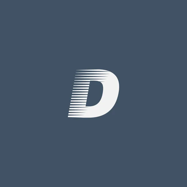 D 문자 회사 로고 — 스톡 벡터