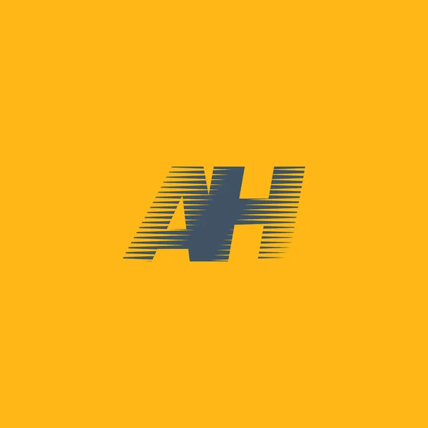AH Cartas logotipo da empresa — Vetor de Stock