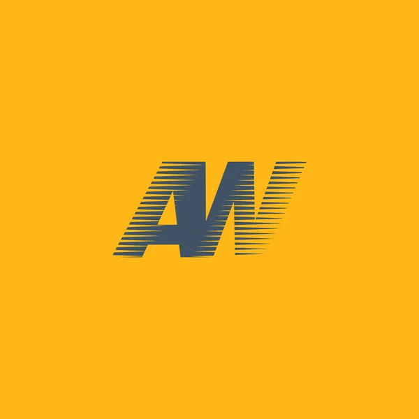 AW Letters Company Logo — Vector de stoc