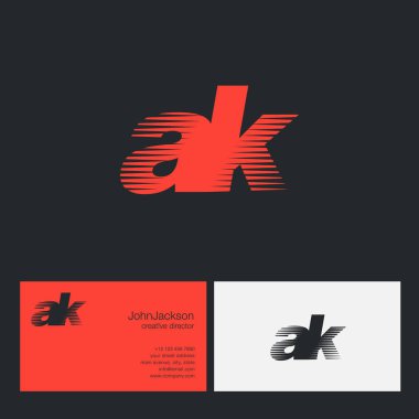 AK harfler şirket logosu 