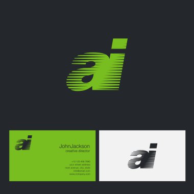 AI harfler şirket logosu 