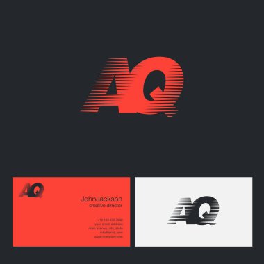 AQ harfler şirket logosu 