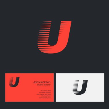 U harfi şirket logosu 