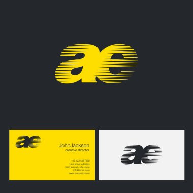 AE harfler şirket logosu 