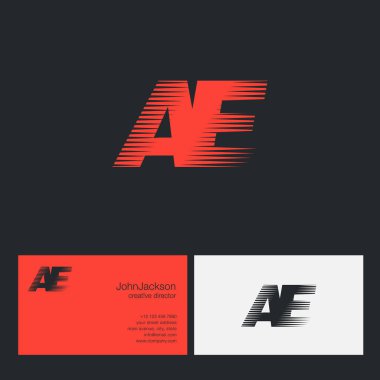 AE harfler şirket logosu 