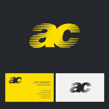 AC harfler şirket logosu 