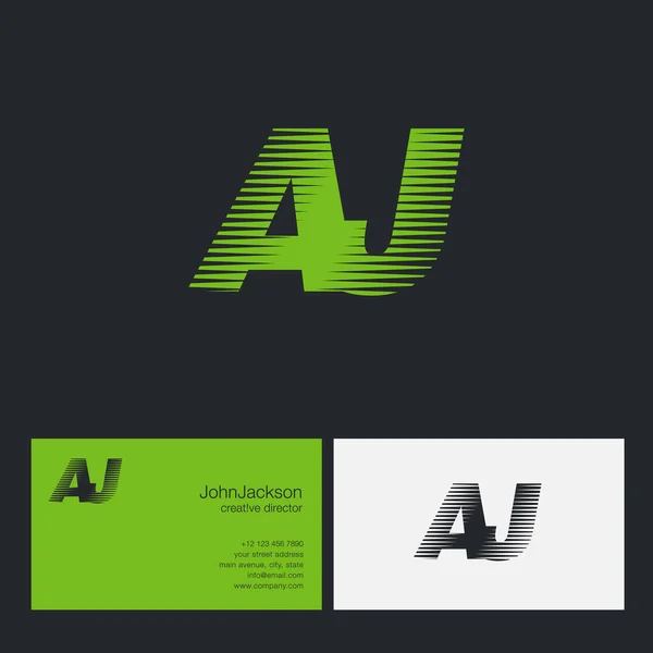 Логотип AJ Letters Company — стоковый вектор