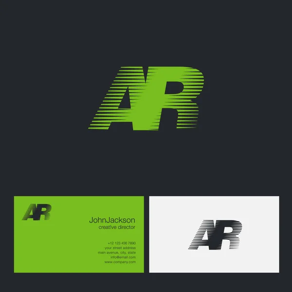 AR Letters Company Logo — Stock Vector