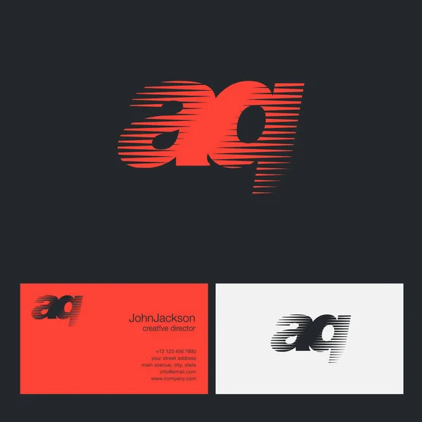 Логотип AQ Letters Company — стоковый вектор