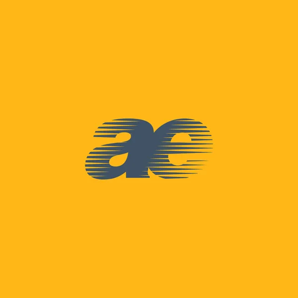 AE dopisy firemní Logo — Stockový vektor