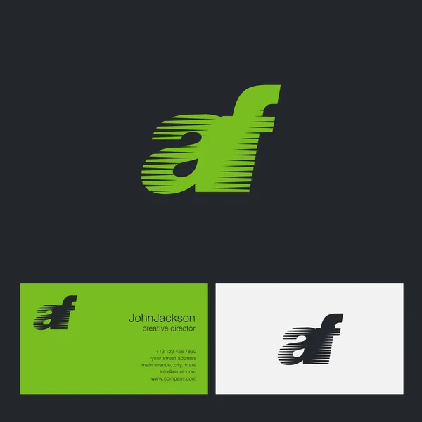 Логотип AF Letters Company — стоковый вектор
