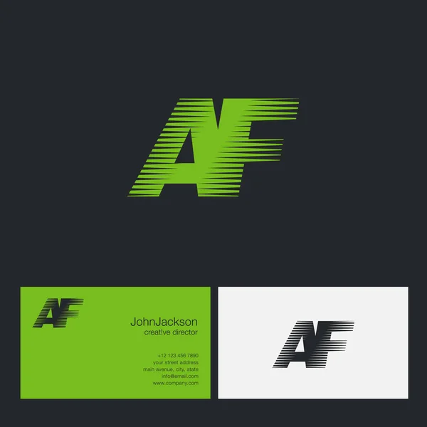 Логотип AF Letters Company — стоковый вектор