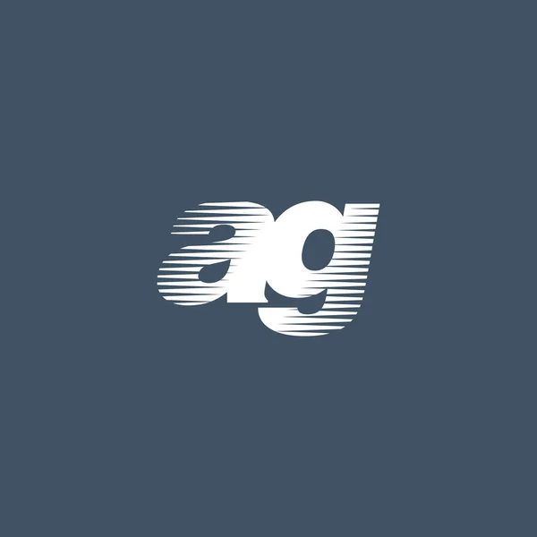 AG Lettres Logo de l'entreprise — Image vectorielle