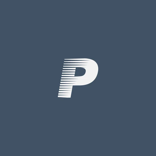 Logo firmy litera P — Wektor stockowy