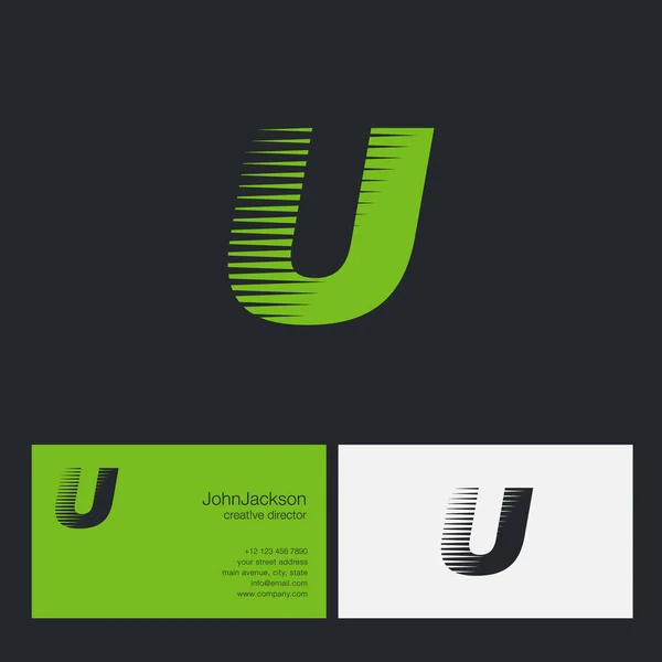 Логотип U Letter Company — стоковый вектор