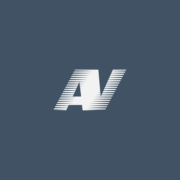 Логотип компанії а. в. букв — стоковий вектор