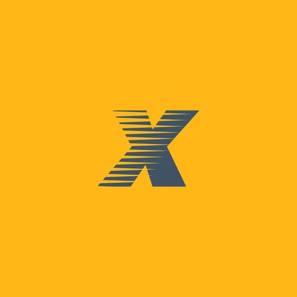 X harfi şirket logosu — Stok Vektör