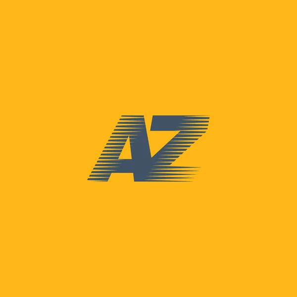 Logo aziendale delle lettere AZ — Vettoriale Stock