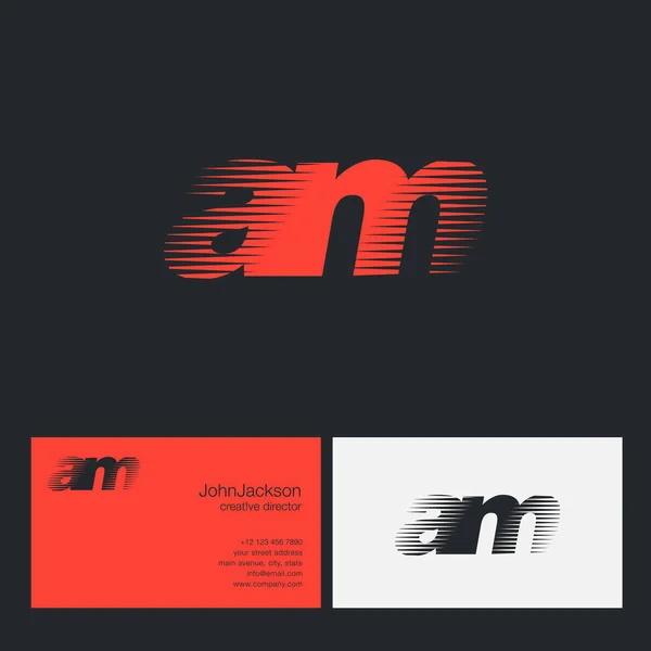Логотип AM Letters Company — стоковый вектор
